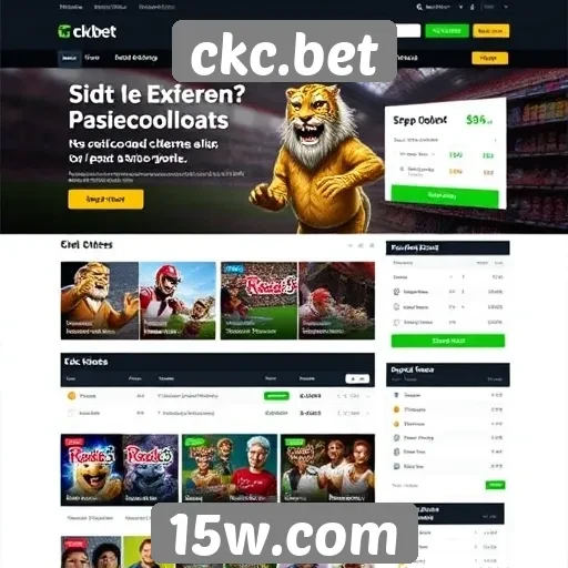 Análise da interface do usuário do site ckc.bet